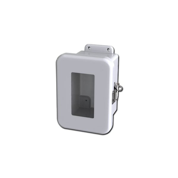 Quick release Padlock Latch Electrical Enclosures, 7.39 in H, 4.73 in D, 5.45 in W